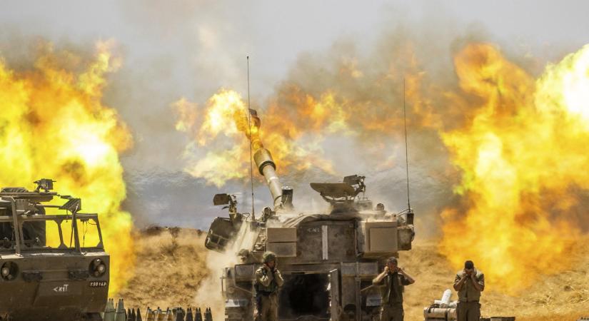 Az izraeli hadsereg ismét légi és tüzérségi csapást mért a Gázai övezet középső részére