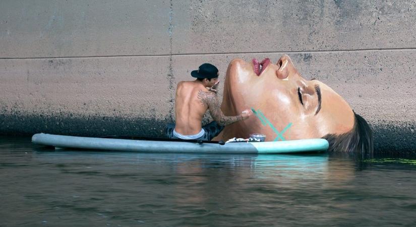 Különös jelentést kapnak a vízből kibukkanó graffitik