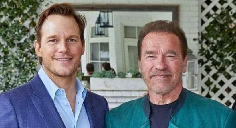 Kínosan vicces helyzetbe hozta Chris Prattet az apósa, Arnold Schwarzenegger