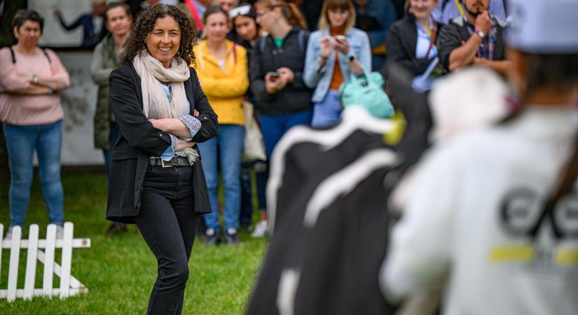 Holstein-fríz showbírálat női bíróval