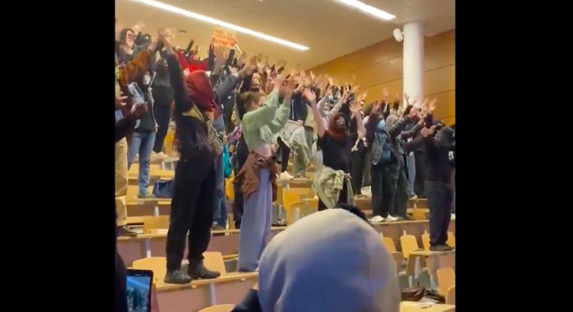 Egy párizsi egyetemről is palesztinbarát tüntetőket kellett eltávolítani