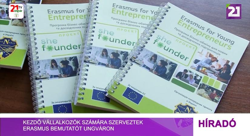 Kezdő vállalkozók számára szerveztek Erasmus bemutatót Ungváron (videó)