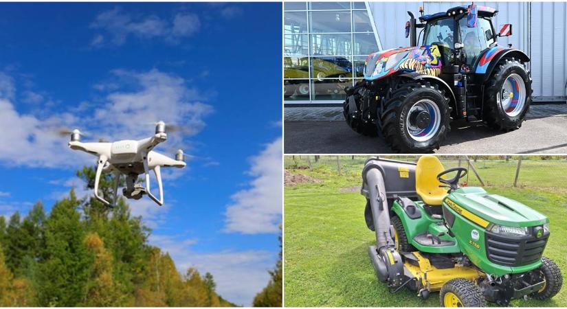 Különleges kiadású traktor, gépárverés és a drónok felhasználási lehetőségei