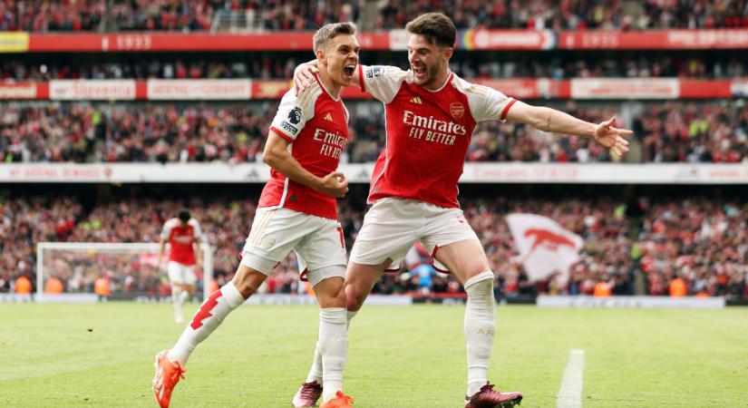 PL: Declan Rice vezérletével nyert hazai pályán az Arsenal! – videóval