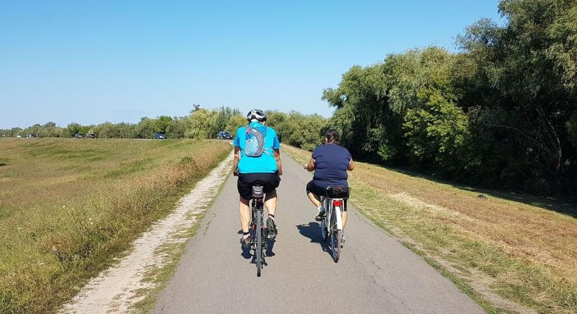 Áprilisi biciklis rekord a Tisza-tónál
