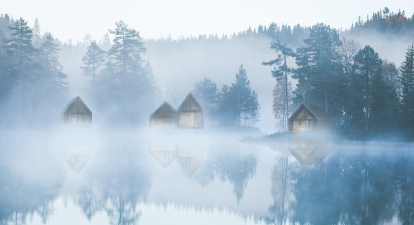 Lebilincselő látványt nyújtanak a norvég fjordoktól északra tervezett vadregényes kisházak