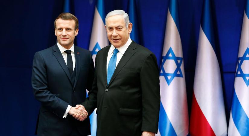 Macron tűzszüneti megállapodásról tárgyalt Netanjahuval