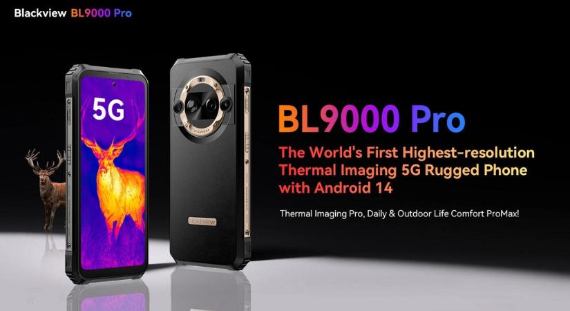 Fejlett FLIR Lepton 3.5 hőkamerával szerelték fel a most megjelent Blackview BL9000 Pro okostelefont