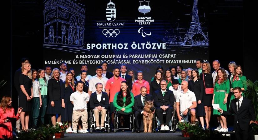 Élsportolók a kifutón – divatbemutatót tartottak a Magyar Sport Napján