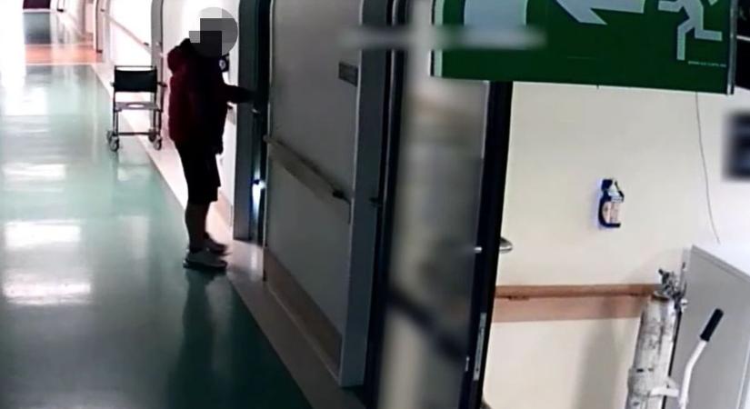 Alvó betegeket fosztott ki egy budai kórházban - kamera vette fel az elkövetőt