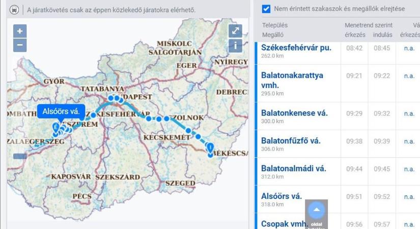 Közvetlen vonat a Balatonra: szombaton és vasárnap 5.27-kor indul Békéscsabáról