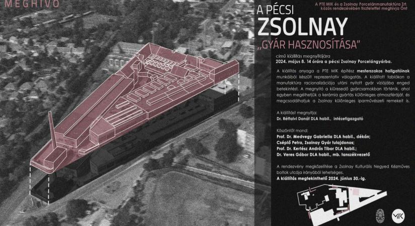 A pécsi Zsolnay “gyár hasznosítása” – PTE MIK hallgatói kiállítás