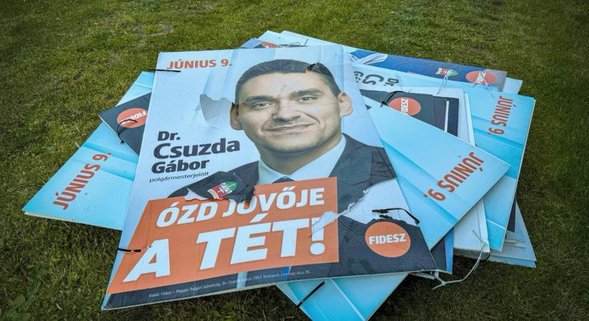 Elszabadultak az indulatok, plakátokat rongáltak Ózdon  videó