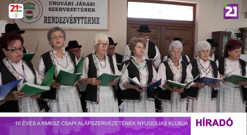 10 éves a KMKSZ Csapi Alapszervezetének nyugdíjas klubja (videó)