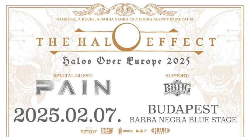 HALOS OVER EUROPE 2025 – első headliner turnéjára indul a The Halo Effect