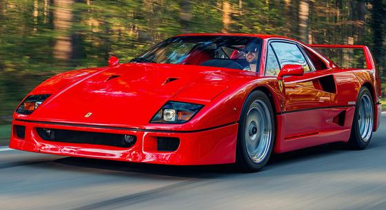 A Ferrari, amire nem nagyon találni szavakat: eladó egy vörösben ragyogó F40