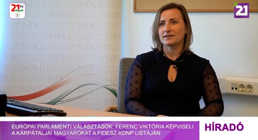 Európai Parlamenti választások: Ferenc Viktória képviseli a kárpátaljai magyarokat a Fidesz-KDNP listáján (videó)