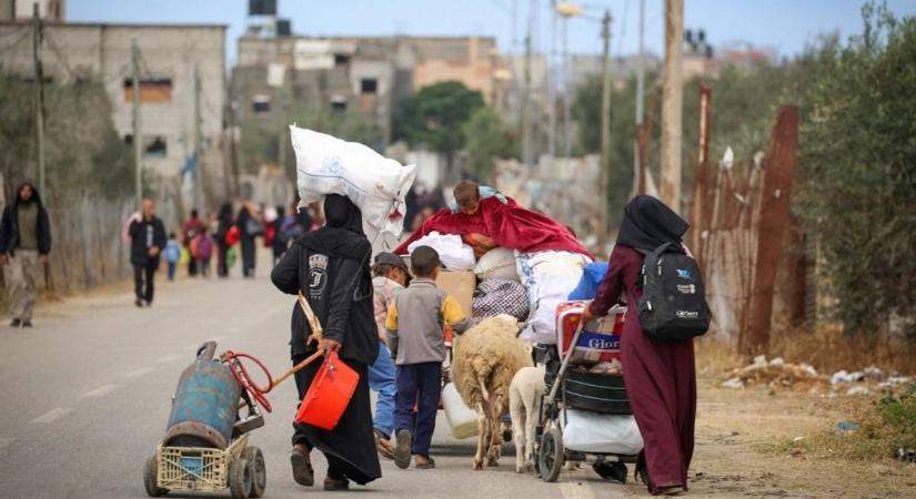 Tízezrével menekülnek a palesztinok Rafah városából, küszöbön állhat az izraeli invázió