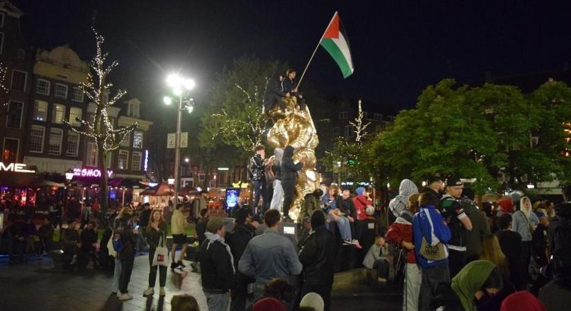 Palesztinpárti tüntetések: Mark Rutte szerint a tiltakozók átléptek a törvényes határokat