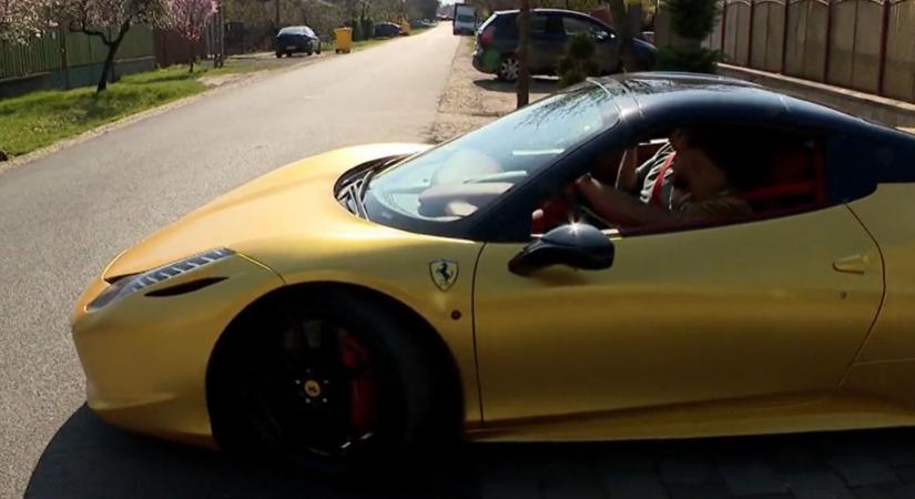 Rommá törte a 100 milliós Ferrariját Kőgazdag Csabi
