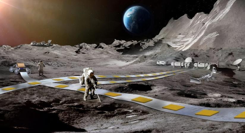 Lebegő robotvonatot építene a Holdon a NASA