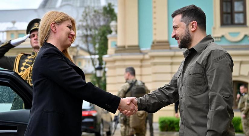Búcsúlátogatásra Ukrajnába utazott Zuzana Čaputová államfő