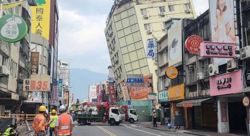 Újabb földrengés rázta meg Tajvant  videó