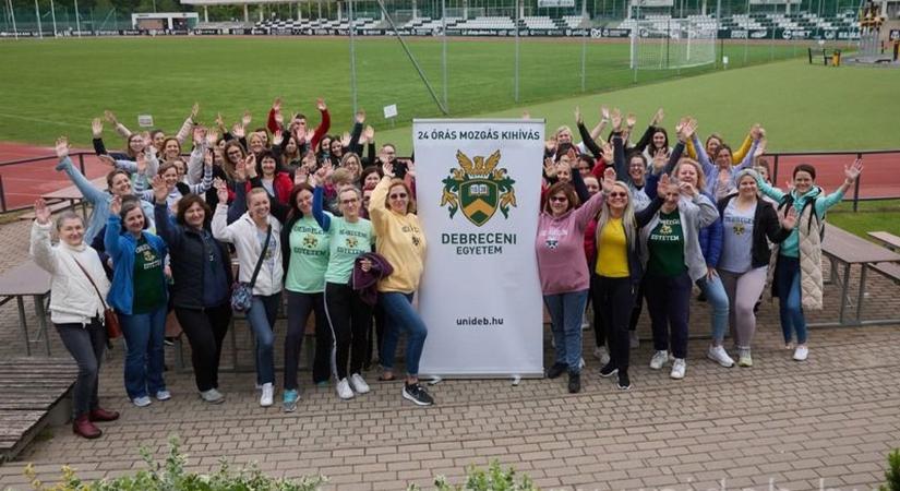24 órán át sportoltak a Debreceni Egyetemen – videóval