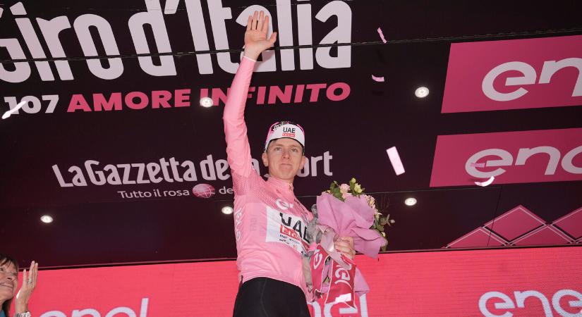 Giro d'Italia – Pogacar szakaszgyőzelemmel őrzi első helyét, Valter feljött a 43. helyre