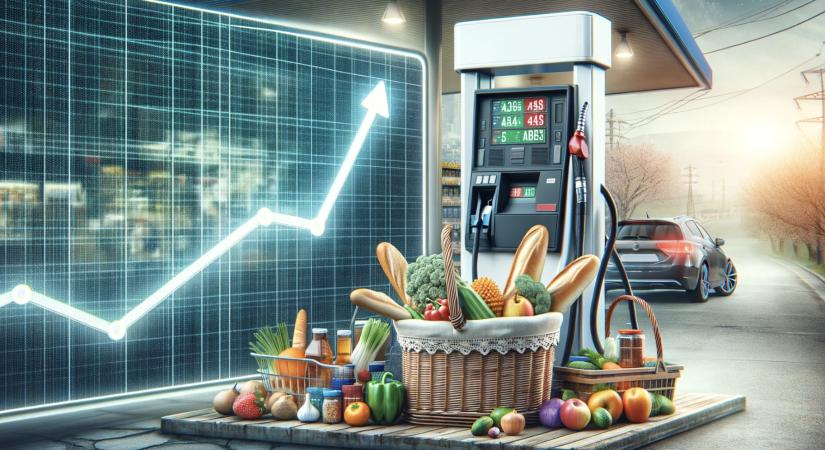MNB: az üzemanyagok és az élelmiszerek gyorsították az inflációt áprilisban
