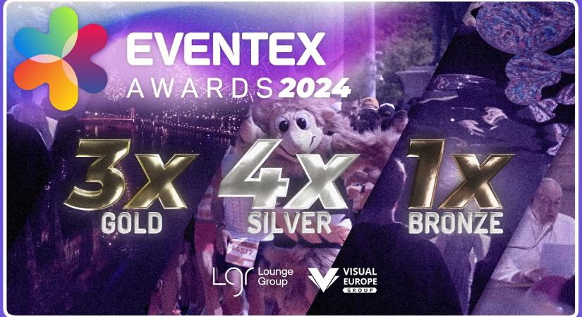 Nyolc díjat nyert az Eventex Awards-on a Lounge Group és a Visual Europe Group