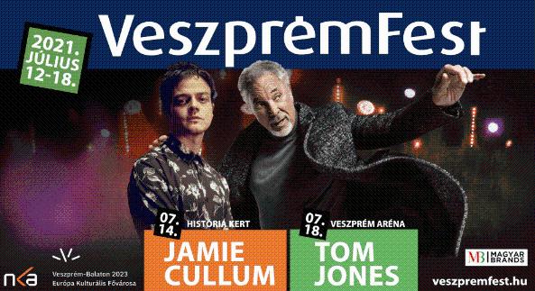 VeszprémFest 2021: jön Tom Jones és Jamie Cullum!