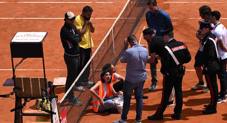 Klímaaktivisták zavarták meg a római tenisztornát