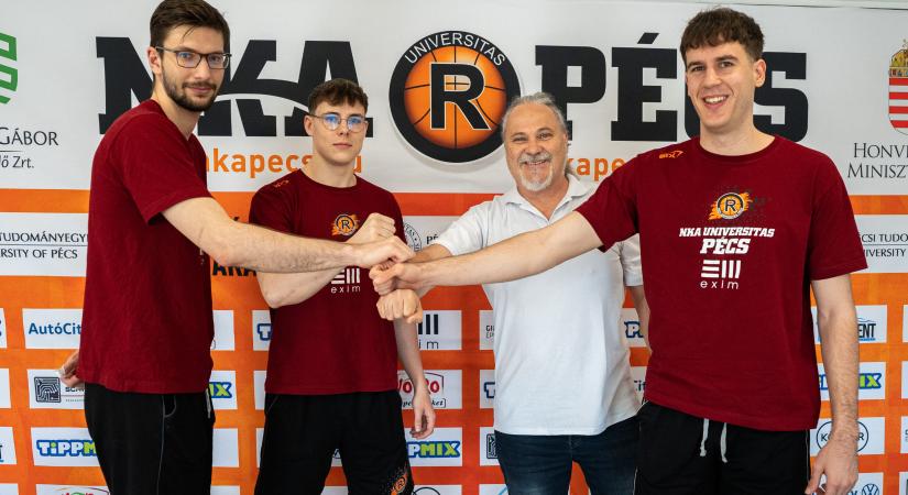 Három fiatal, saját nevelésű pécsi játékosával hosszabbított az NKA Universitas Pécs!