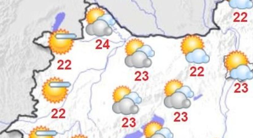 Sok napsütés, némi gomolyfelhőzet - ilyen idő lesz ma Komárom-Esztergomban
