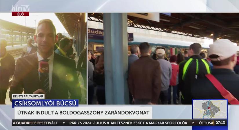 Útnak indult a Boldogasszony zarándokvonat  videó