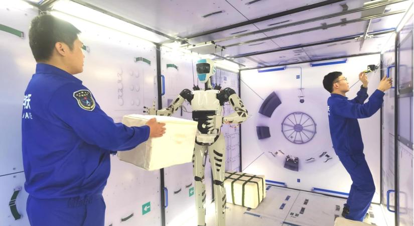 Hamarosan ismét bővül a kínai űrállomás személyzete, méghozzá egy robottal