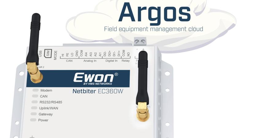 Ewon Netbiter EC360W megújult Argos felhőfelülettel és új mobilalkalmazással
