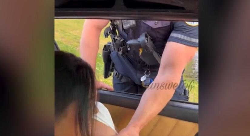 Azonnal kirúgták a szexvideóban egyenruhában szereplő rendőrt
