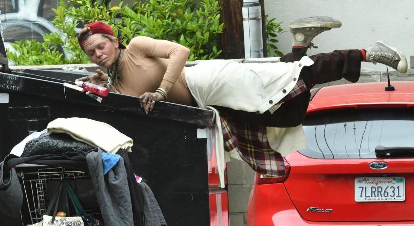 Megrázó fotók készültek a hajléktalanná lett egykori Baywatch-sztárról: kukákban guberál