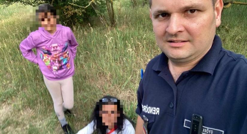 Egy rendőr talált rá az erdőben eltévedt anyára és lányára