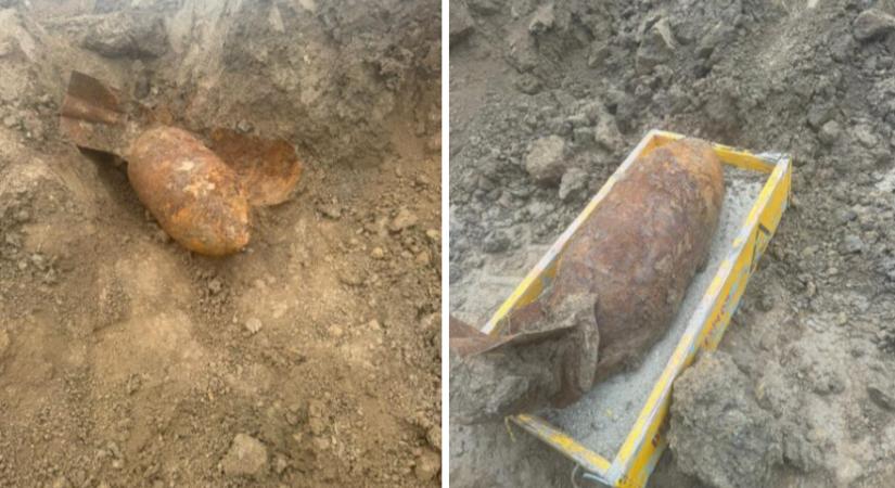 Egy 100 kilogrammos repülőbombát találtak Szatmárnémetiben