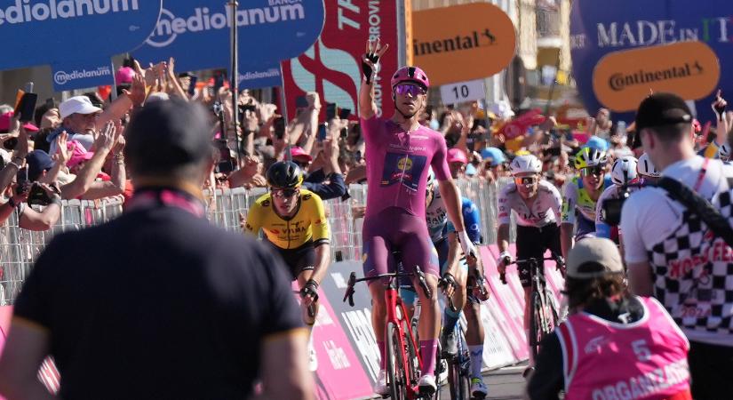 Milan tripla a Giro d’Italia 13. szakaszán, Valter Attila a mezőnnyel ért célba