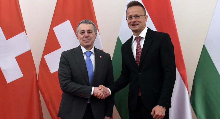 Szijjártó Péter: Magyarország és Svájc is nagy jelentőséget tulajdonít a kétoldalú együttműködésnek