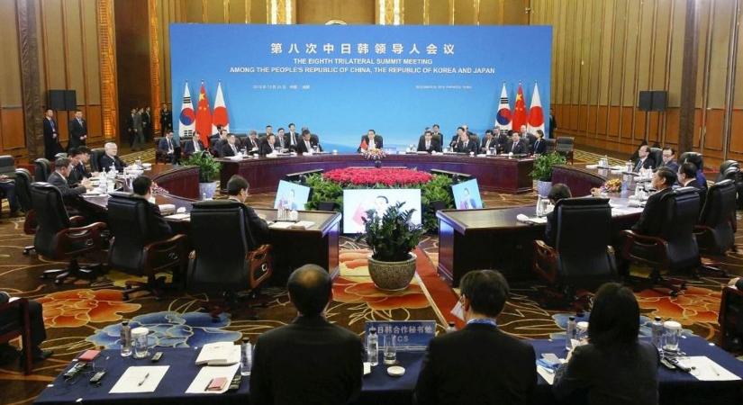 Több év szünet után tart csúcstalálkozót Kína, Japán és Dél-Korea