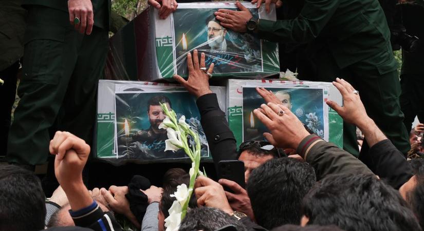 Még mindig felfoghatatlan: eltemették a helikopter-balesetben meghalt iráni elnököt