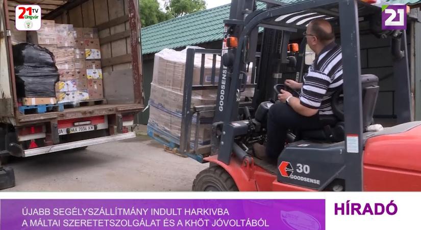 Újabb segélyszállítmány indult Harkivba a Máltai Szeretetszolgálat és a KHÖT jóvoltából (videó)