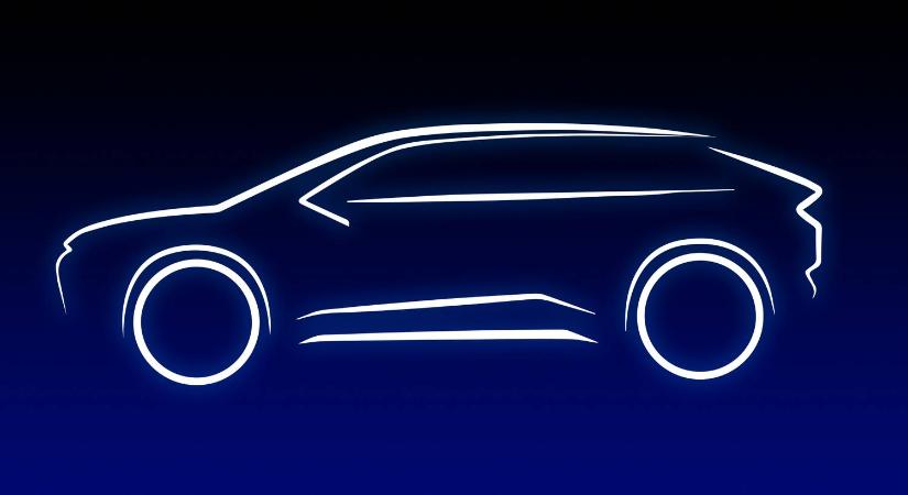 Ez a vázlat már a Toyota új elektromos modelljét mutatja