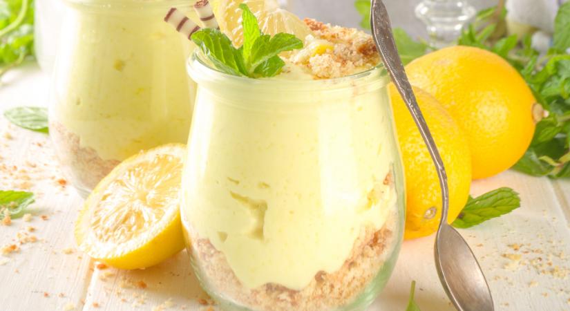 Mutatós citromos pohárkrém: házi lemon curd és tejszínhab találkozása