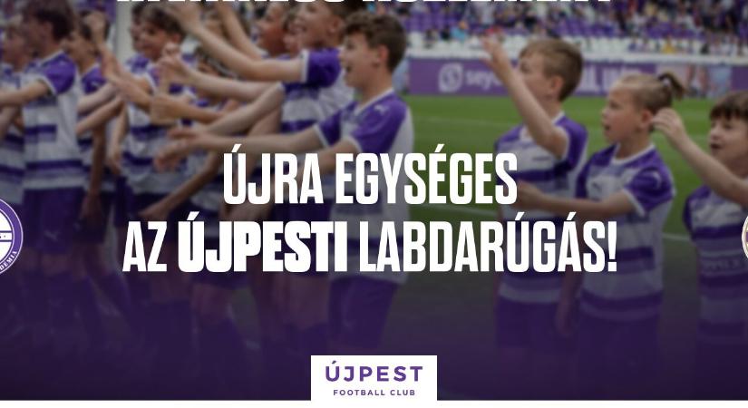 Újpest: egyesül az FC és az UTE utánpótlása, hatalmas változás jön